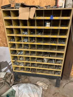 Bolts nuts and washers bin 3/4 full
