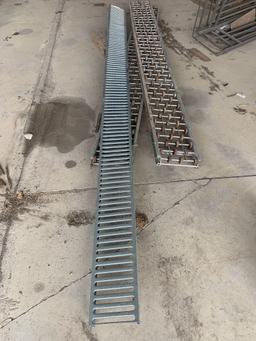 Conveyor sections approx 8ft each and grate