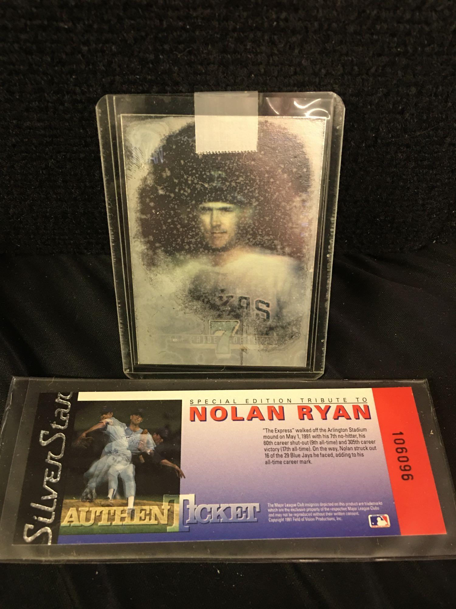 1991 Nolan Ryan AuthenTicket , 1990 Update Baseball Cards