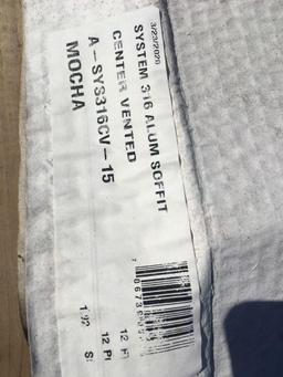 System 316 Alum Soffit mocha 12 pieces /12 ft /2 boxes