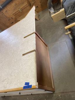 Table saw extension table with drawers 44x72x36 tall