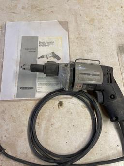 Porter cable double insulated drywall gun plus additional portable electric screwdriver