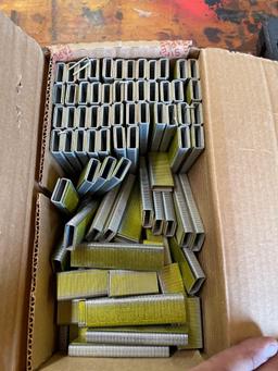 1 inch Chiselpoint galvanized staples 1/2 box