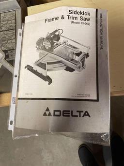 Delta Frame and Sidekick Trim saw with stand
