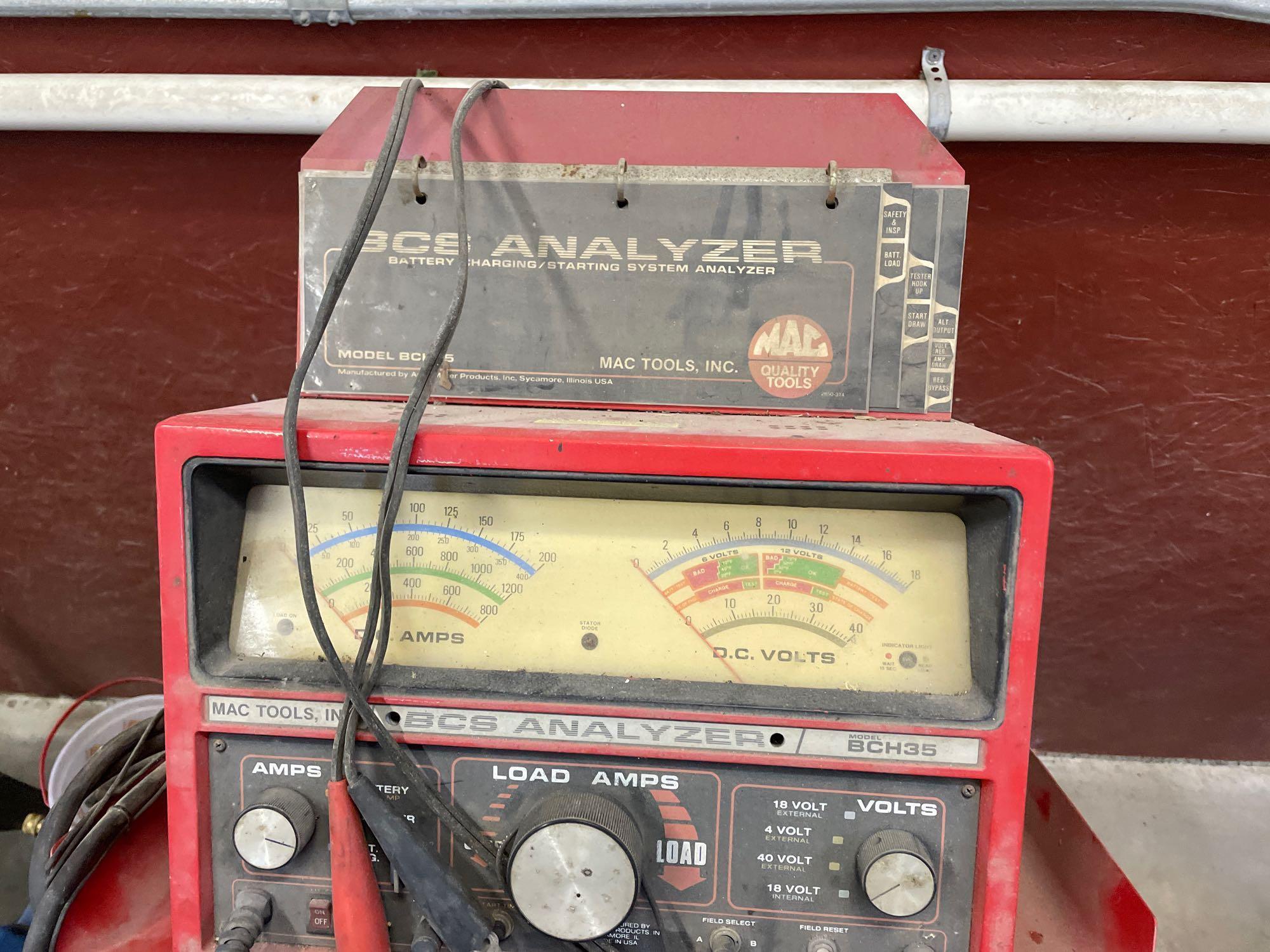 Mac Tools BCS battery charging starting system analyzer model BCH35