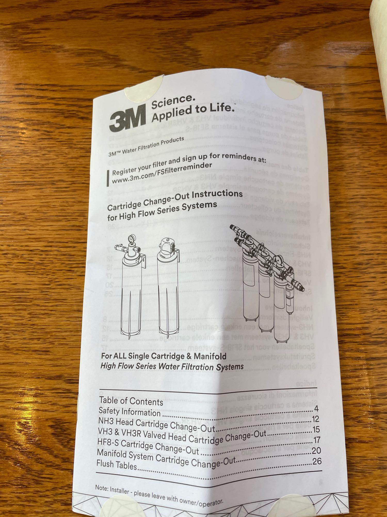 3M water filtration replacement filters