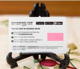 Restaurant Gift Card $25 gift card from restaruarnt.com. Find restaurants using the app or website