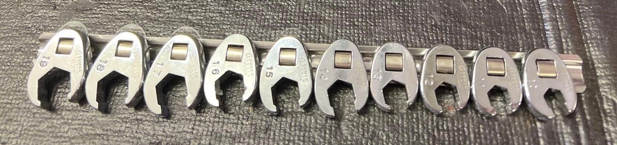 Sunex Crowfoot Open End Wrench metric 10-19mm
