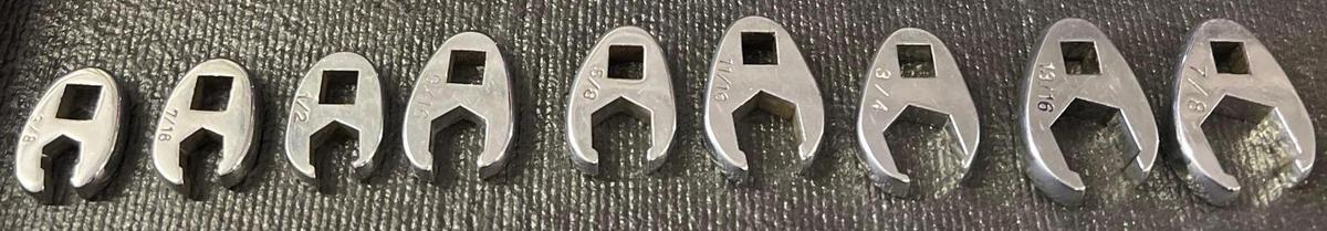 Taiwan standard Crowfoot Open End Wrench 3/8 to 7/8