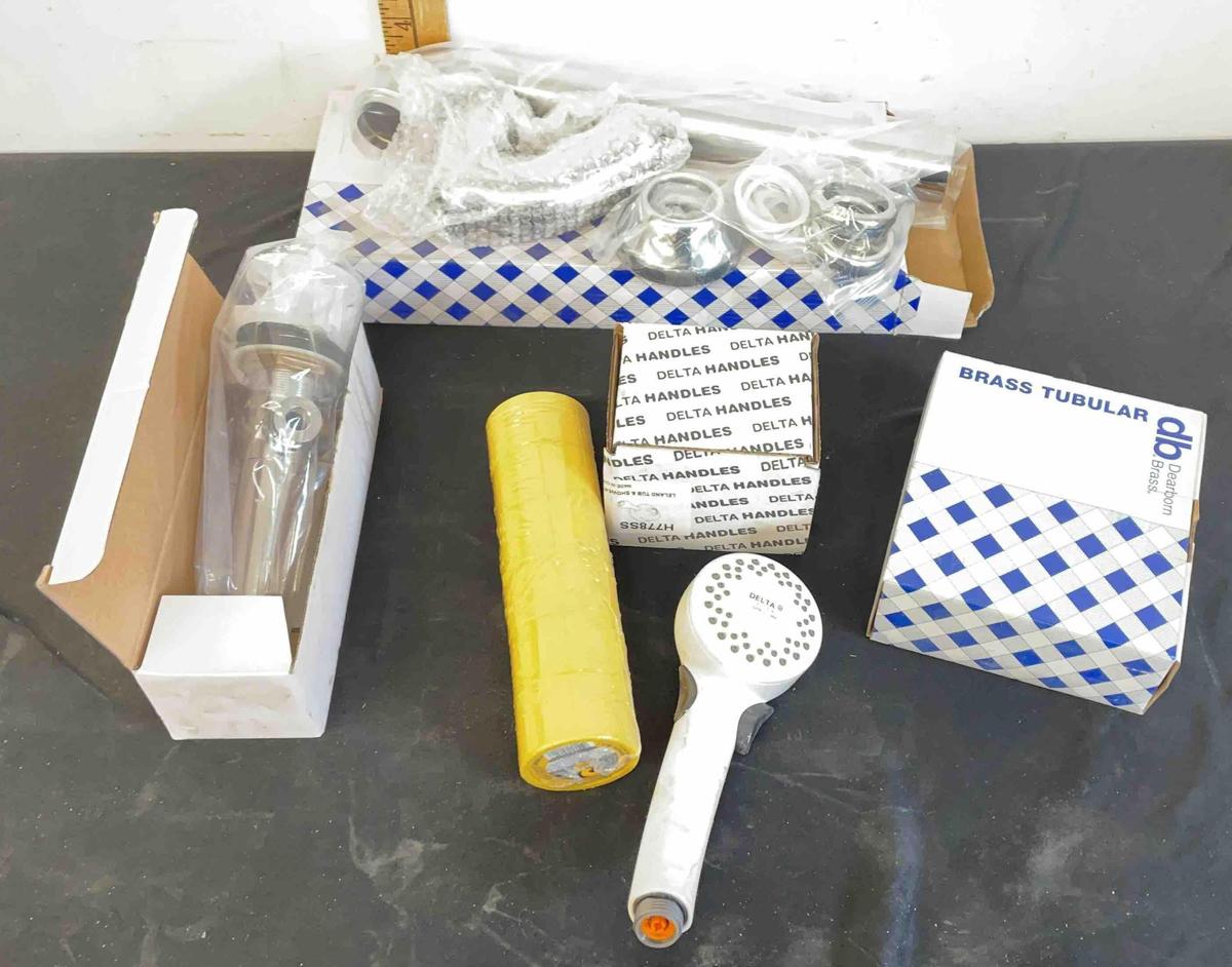 17-Gauge sink trap , gas line tape and more plumbing