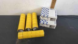 Yellow Gas Line Tape and 17-Gauge Sink Trap