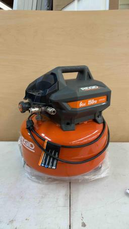 Ridgid Air Compressor 6 gal 150psi (tested works)