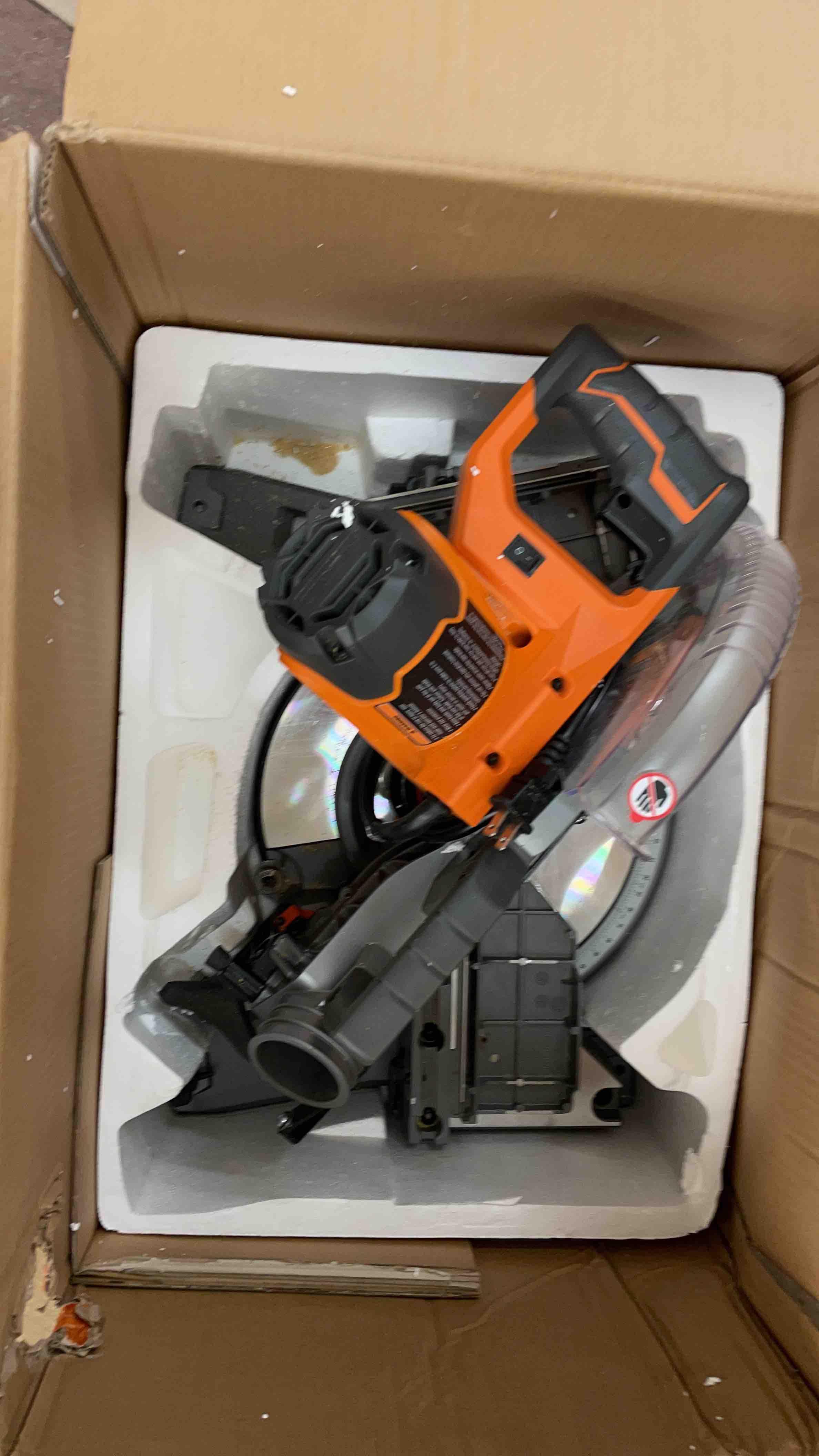 Ridgid 10? Dual Bevel Miter Saw (tested works)