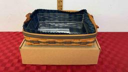 Longaberger Basket , small serving tray basket, 1996 collectors edition
