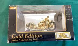 Gold edition motorcycle