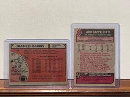 1980 Topps Franco Harris and 1977 Topps John Cappelletti