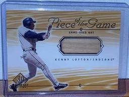 2000 upper deck Kenny Lofton game used at bat baseball card