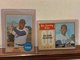 Assorted Tony Olivia Baseball cards