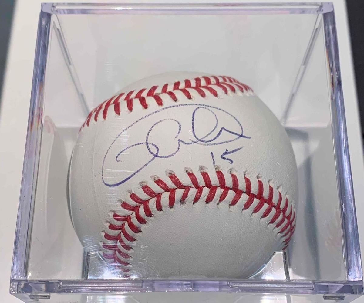 Glenn Perkins, Minnesota twins pitcher autographed baseball obtained at twins fest