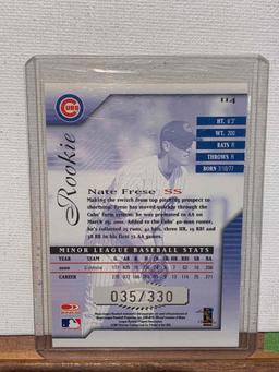 2001 Donruss Nate Frese Autographed a baseball card