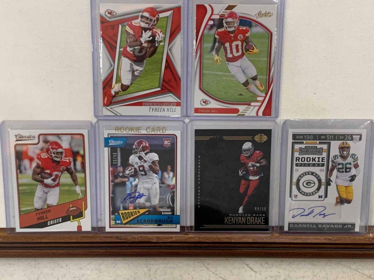 assorted football cards