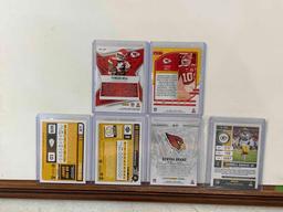 assorted football cards