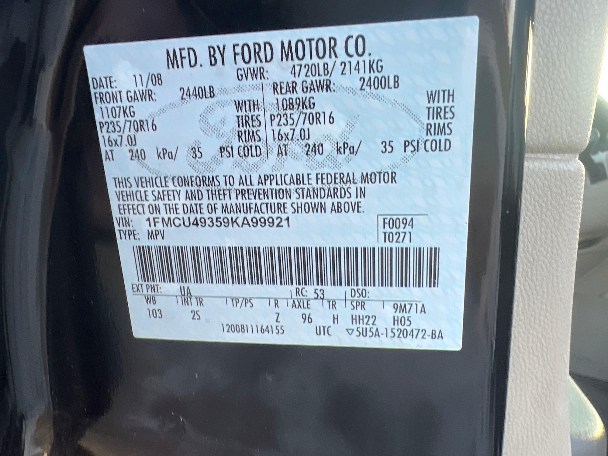 99921-2009 Ford Escape Hybrid 132k Miles Runs and Drives