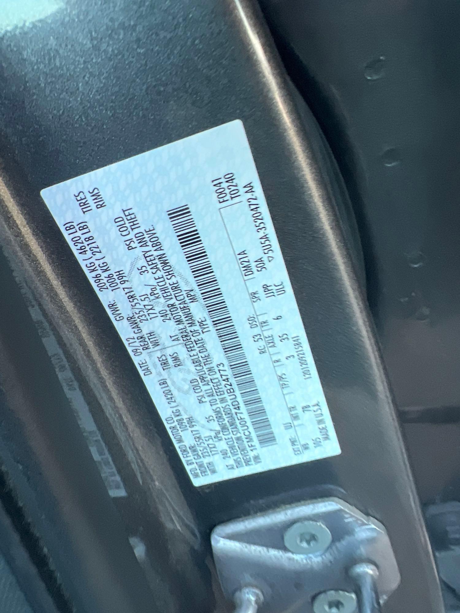 24773-2013 Ford Escape 142k miles runs and drives
