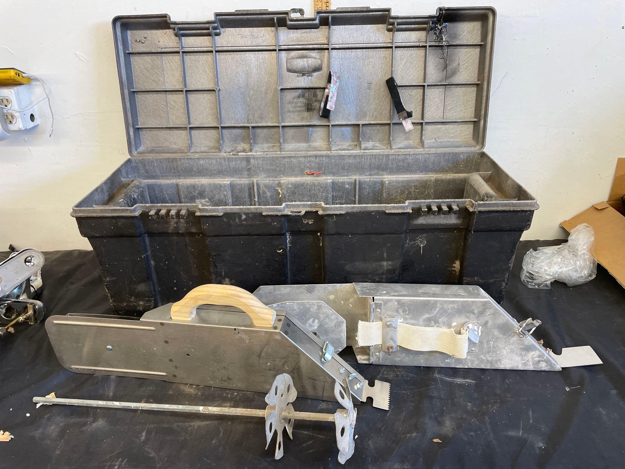 drywall tools and tool box