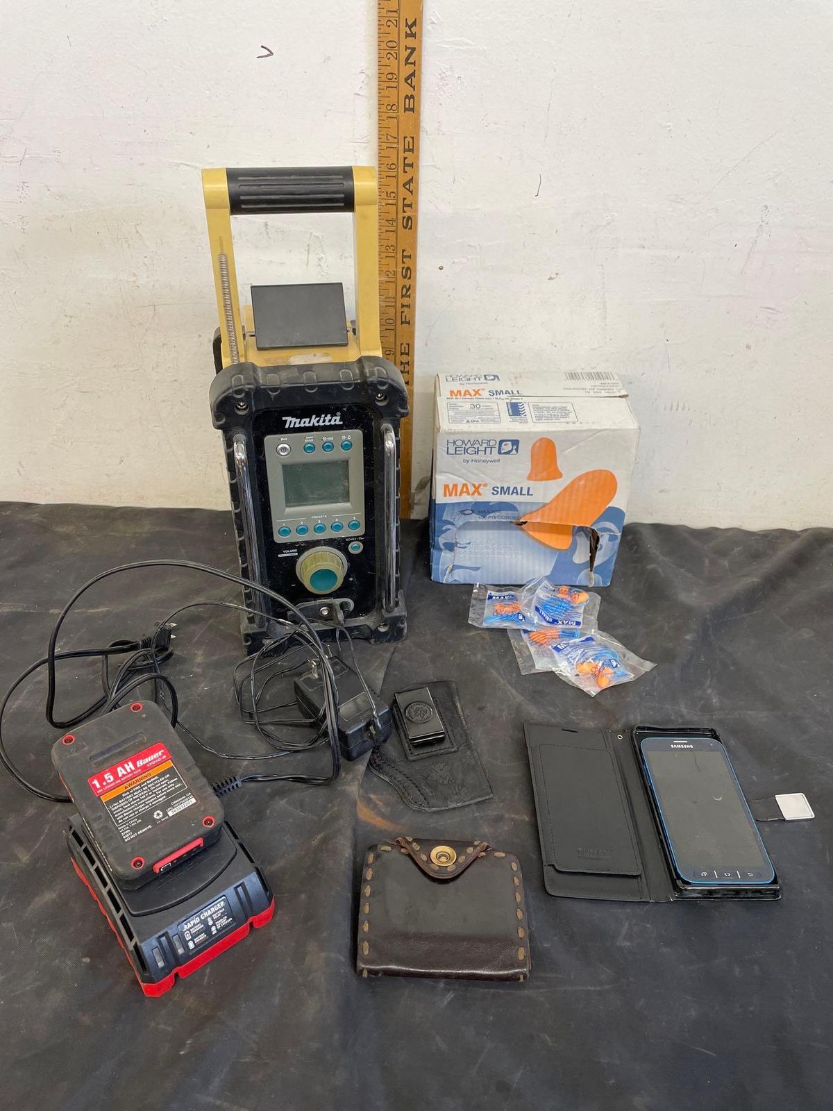 makita radio, Bauer battery and charger and more