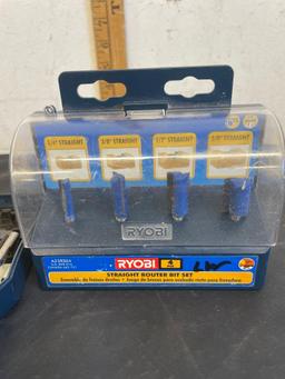 Ryobi Straight Router Bit Set