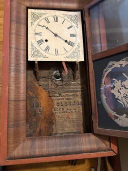 antique weighted wall clock not working