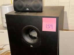 JBL SOUND SUB WOOFER 5 speakers-(contents of top of cabinet)