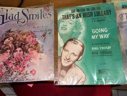 lot of very nice vintage sheet music