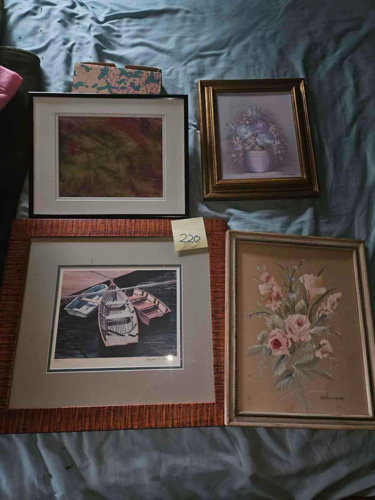 lot of 4 framed art