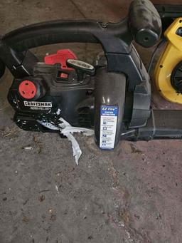 2 leaf blowers gas and electric untested