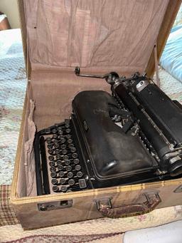 Vintage Royal Typewriter in old suitcase