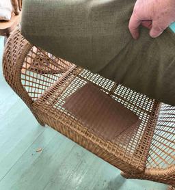 NICE! WICKER-LIKE FURNITURE CHAIR WITH CUSHIONS