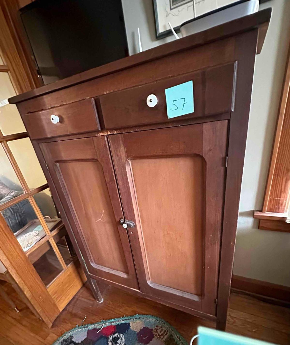 VINTAGE CONVERTED PIE SAFE