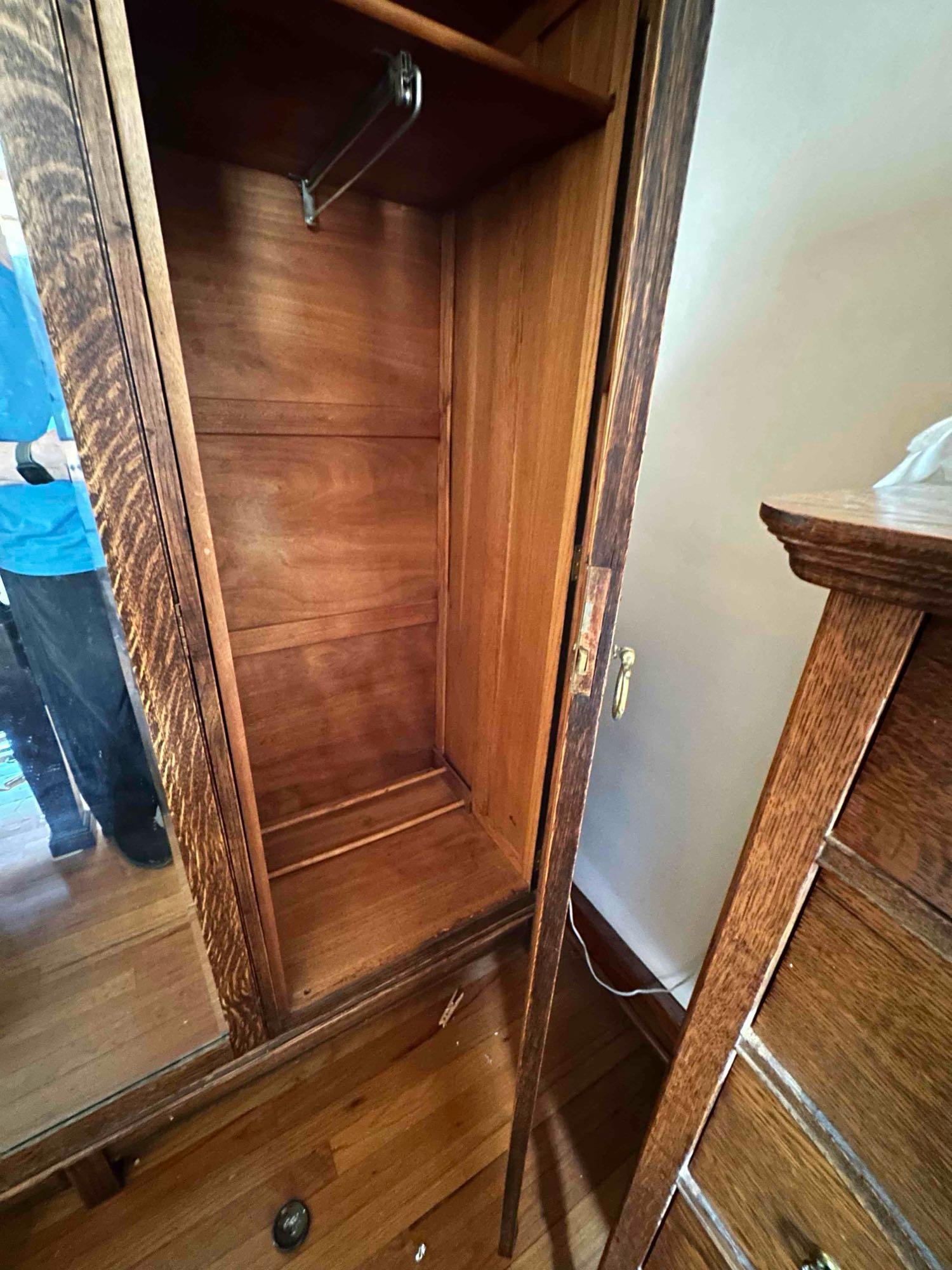 WARDROBE 3 sections HUGE! DRAWERS MIRROR CLOSETS