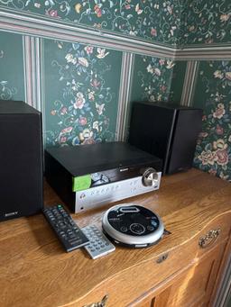 small Sony system, CMT,SBT 102 speakers plus
