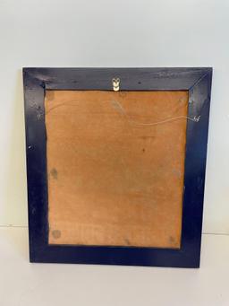 Vintage frame paint on the skin