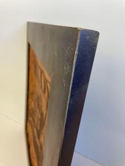 Vintage frame paint on the skin