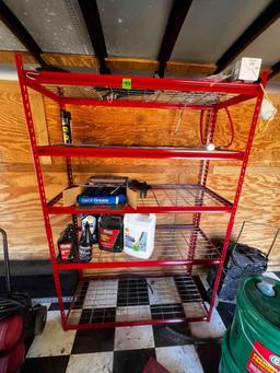 New storage rack contents not included