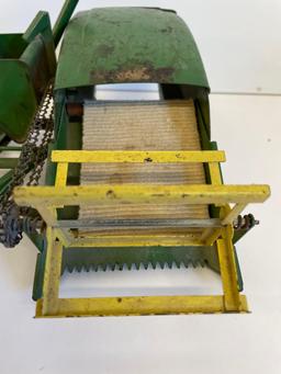 vintage John Deere metal tractor farm combine attachment