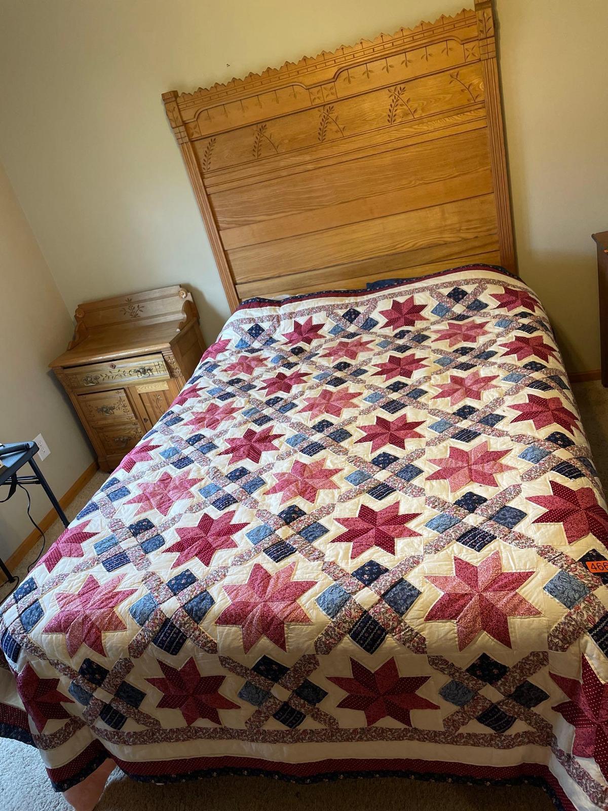 Patchwork cotton quilt size queen
