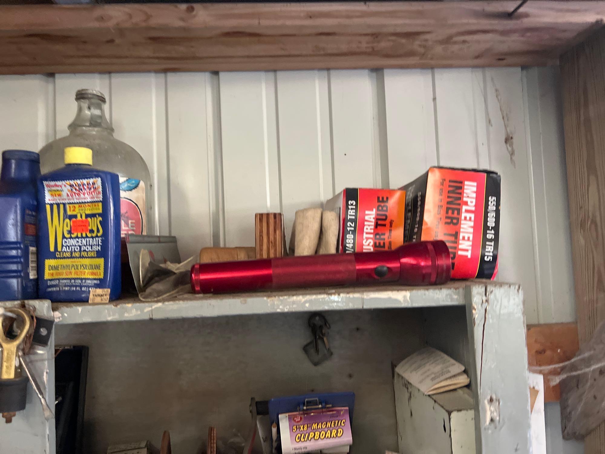 cabinet full of set of micrometers +parts and pieces tools air tools plus