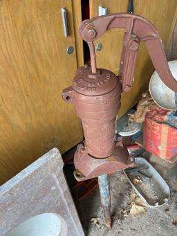 pump and old sink