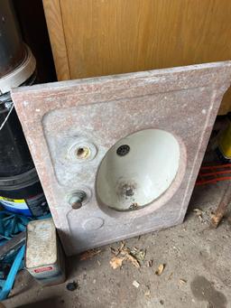 pump and old sink
