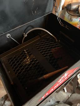 parts washer and stool